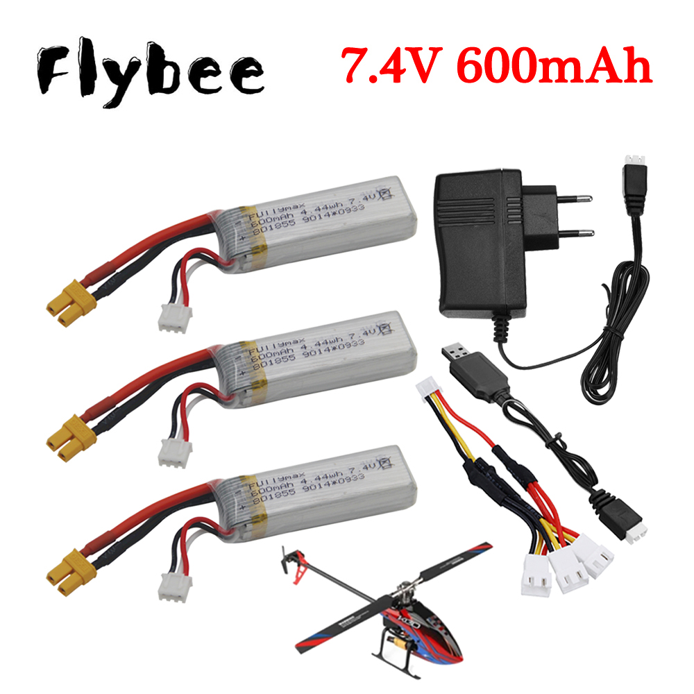 Rc Helicopter Charger - 7,4 В 600 мАч Lipo аккумулятор