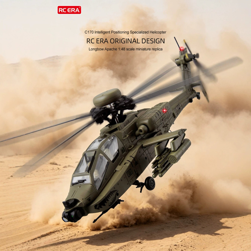 Rc Helicopter Single Rotor - Радиоуправляемый вертолет RC ERA C170 AH64D