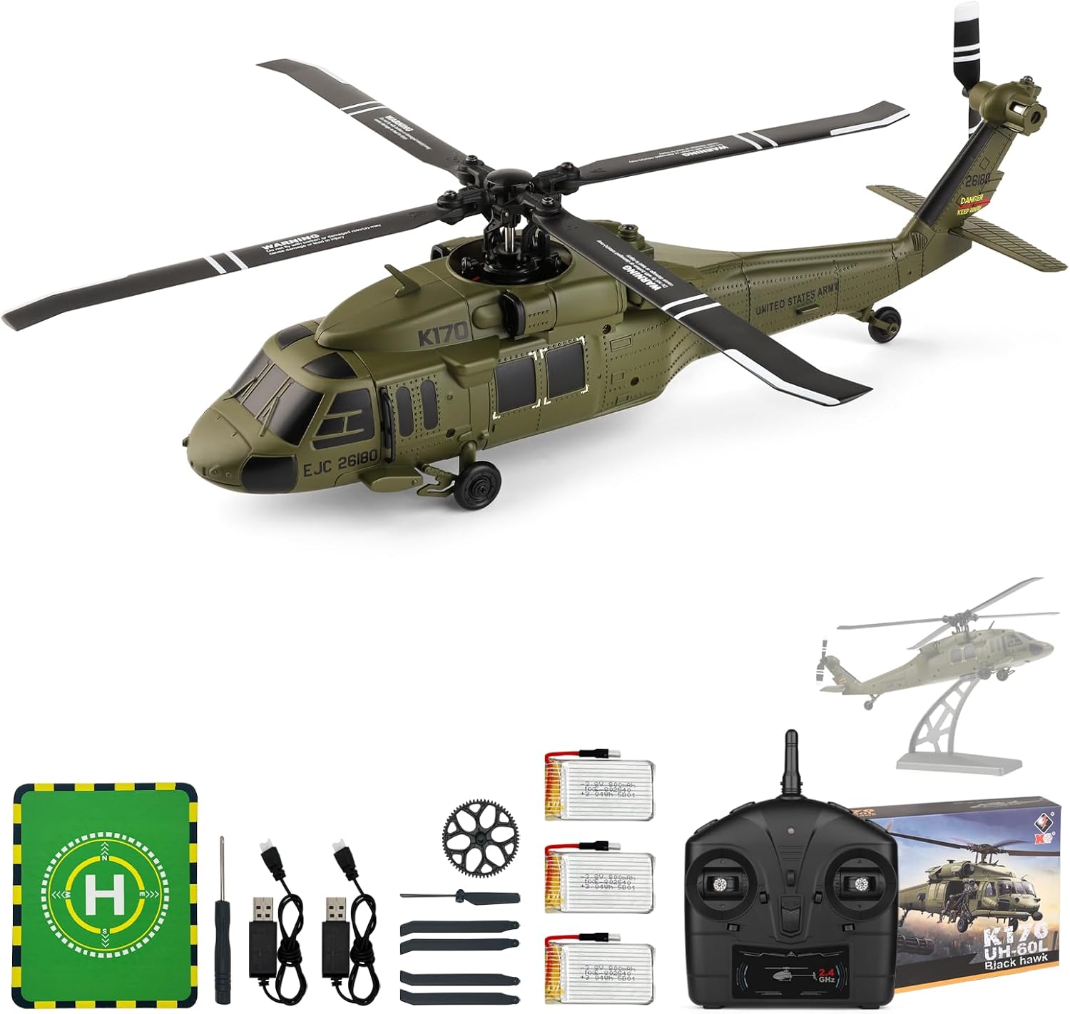 WLtoys K170 Бесщеточный 4-кана – обзор и цена Rc Helicopter Large