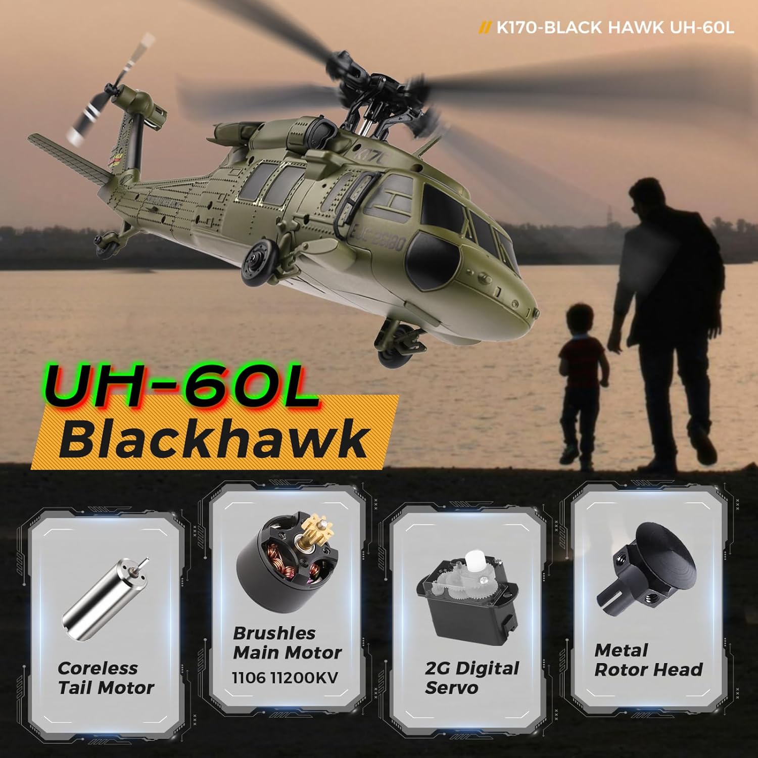 WLtoys K170 Бесщеточный 4-кана – обзор и цена Rc Helicopter Large